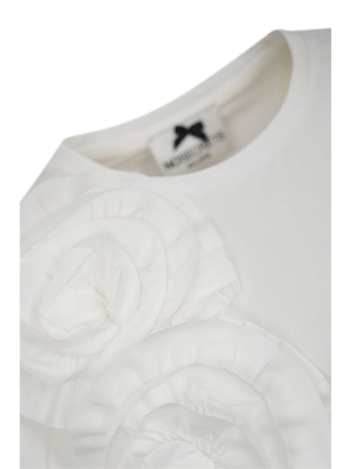 T-shirt in cotone con rose Bianco NO SECRETS | 251NS150COCCO